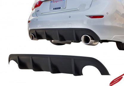 Stillen Infiniti Q50 Rear Diffuser Unpainted For 14-17 Infiniti Q50