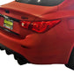 Stillen Infiniti Q50 Rear Diffuser Matte Black For 14-17 Infiniti Q50