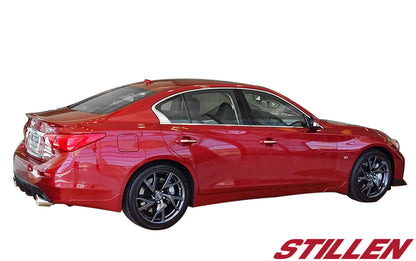 Stillen Infiniti Q50 Rear Diffuser Matte Black For 14-17 Infiniti Q50