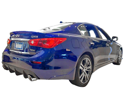 Stillen Infiniti Q50 Rear Diffuser Matte Black For 14-17 Infiniti Q50
