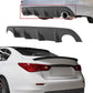 Stillen Infiniti Q50 Rear Diffuser Unpainted For 14-17 Infiniti Q50