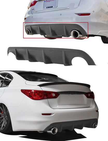 Stillen Infiniti Q50 Rear Diffuser Unpainted For 14-17 Infiniti Q50