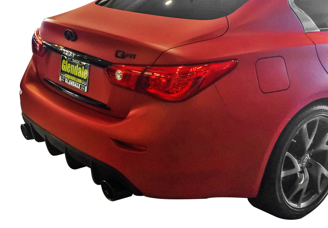Stillen Infiniti Q50 Rear Diffuser Unpainted For 14-17 Infiniti Q50
