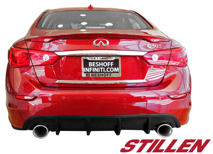 Stillen Infiniti Q50 Rear Diffuser Unpainted For 14-17 Infiniti Q50