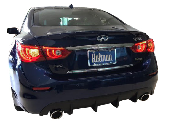 Stillen Infiniti Q50 Rear Diffuser Unpainted For 14-17 Infiniti Q50