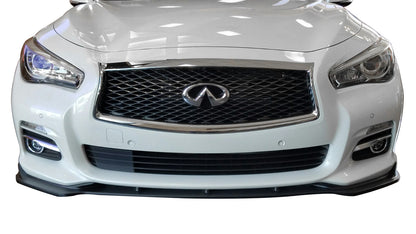 Stillen Infiniti Q50 Premium Front Splitter Matte Black For 14-17 Infiniti Q50