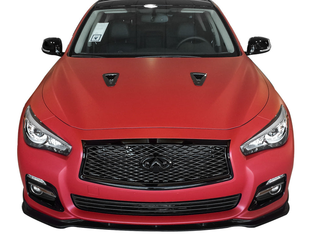Stillen Infiniti Q50 Premium Front Splitter Matte Black For 14-17 Infiniti Q50