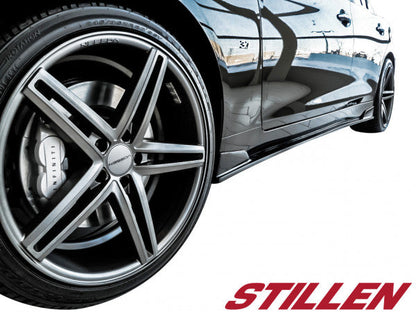 Stillen Infiniti Q50 Side Skirts Matte Black For 14-17 Infiniti Q50