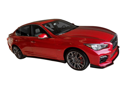 Stillen Infiniti Q50 Side Skirts Matte Black For 14-17 Infiniti Q50