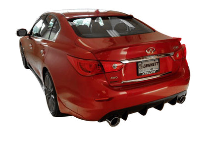 Stillen Infiniti Q50 Side Skirts Matte Black For 14-17 Infiniti Q50