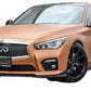 Stillen Infiniti Q50 Side Skirts Matte Black For 14-17 Infiniti Q50
