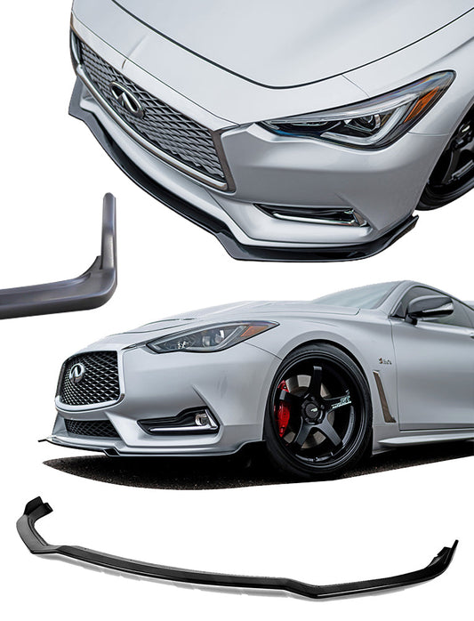 Stillen Infiniti Q60 3.0t Front Splitter For 17-21 Infiniti Q60 3.0t