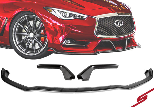 Stillen Infiniti Q60 Front Splitter & Winglets For 17-21 Infiniti Q60