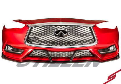 Stillen Infiniti Q60 Front Splitter & Winglets For 17-21 Infiniti Q60