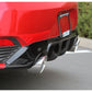 Stillen Infiniti Q60 3.0t Rear Diffuser Matte Black For 17-21 Infiniti Q60 3.0t