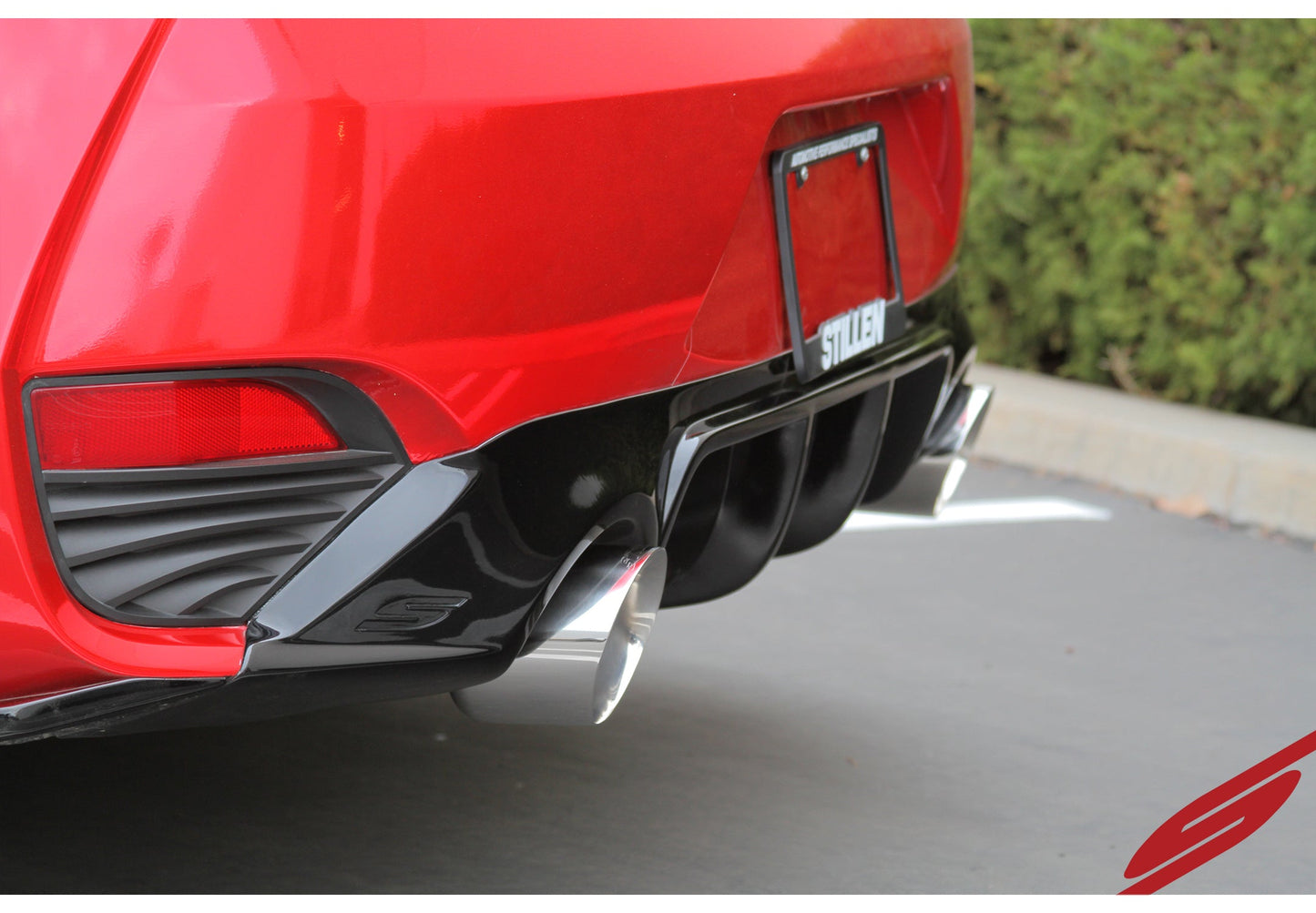 Stillen Infiniti Q60 3.0t Rear Diffuser Matte Black For 17-21 Infiniti Q60 3.0t