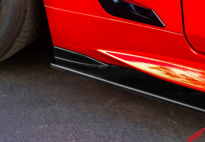 Stillen Infiniti Q60 Side Skirts & Rear Corners Matte Black For 17-22 Infiniti Q60