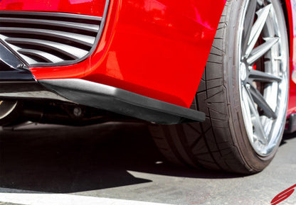 Stillen Infiniti Q60 Side Skirts & Rear Corners Matte Black For 17-22 Infiniti Q60