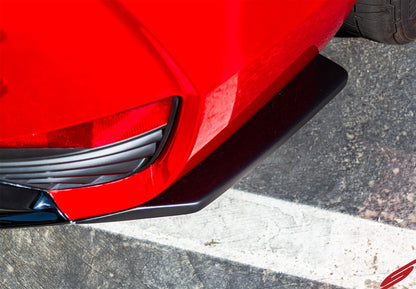 Stillen Infiniti Q60 Side Skirts & Rear Corners Matte Black For 17-22 Infiniti Q60