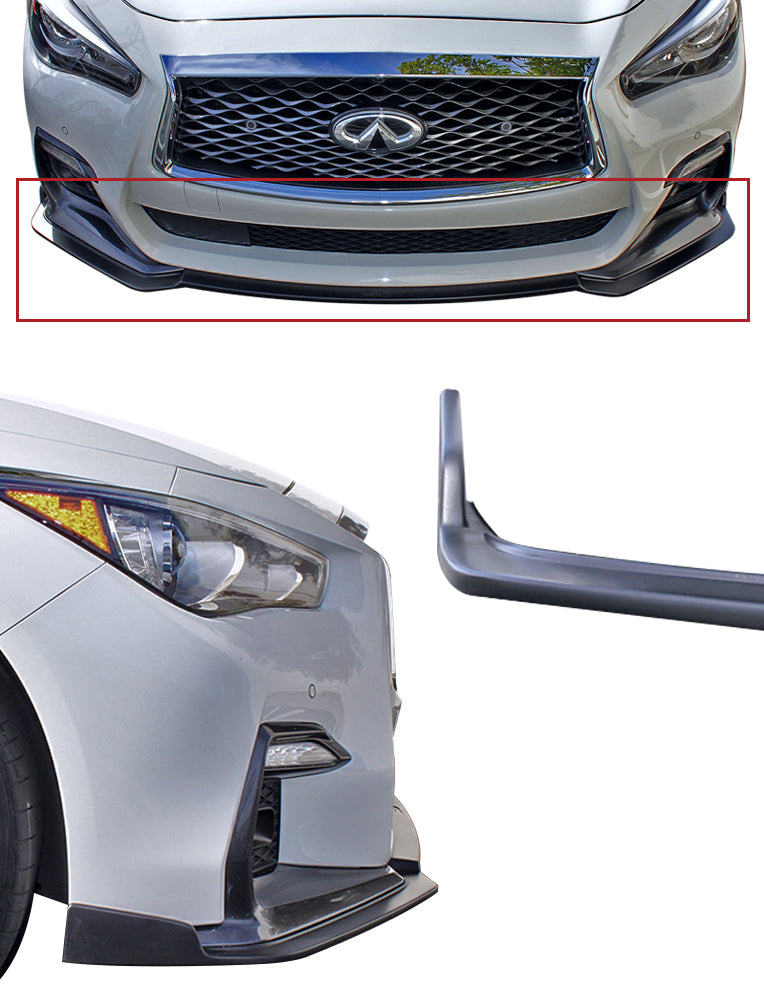 Stillen 18-21 Infiniti Q50 Front Splitter Sport Unpainted KB11240UF