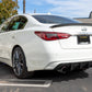 Stillen Infiniti Q50 Rear Diffuser Matte Black For 18-21 Infiniti Q50