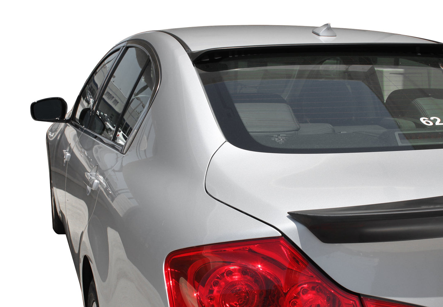 Stillen Infiniti G35/G37 Trunk Spoiler Backup Camera Unpainted For 07-08 Infiniti G35 09-12 G37