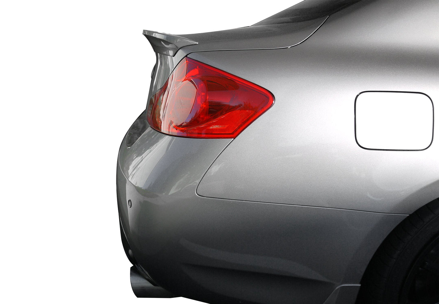 Stillen Infiniti G35/G37 Trunk Spoiler Backup Camera Unpainted For 07-08 Infiniti G35 09-12 G37