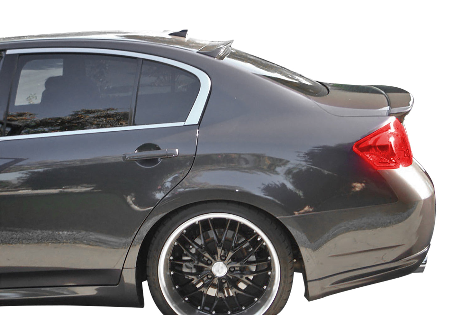 Stillen Infiniti G35/G37 Trunk Spoiler Backup Camera Unpainted For 07-08 Infiniti G35 09-12 G37