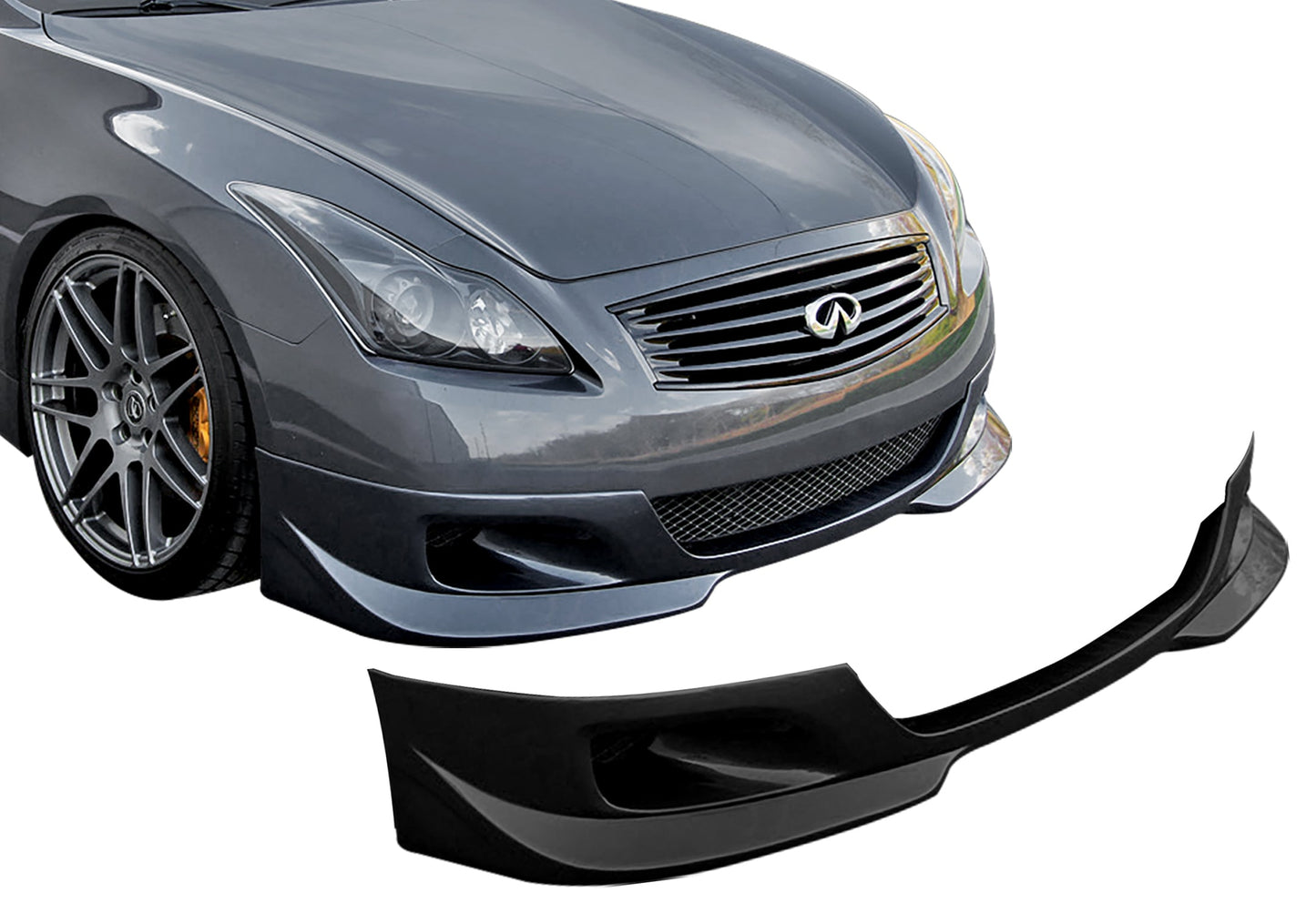 Stillen Infiniti G37 Front Lip Spoiler Unpainted For 08-10 Infiniti G37 Coupe