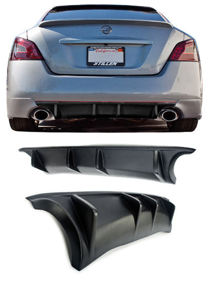 Stillen Nissan Maxima Rear Diffuser Matte Black For 09-15 Nissan Maxima