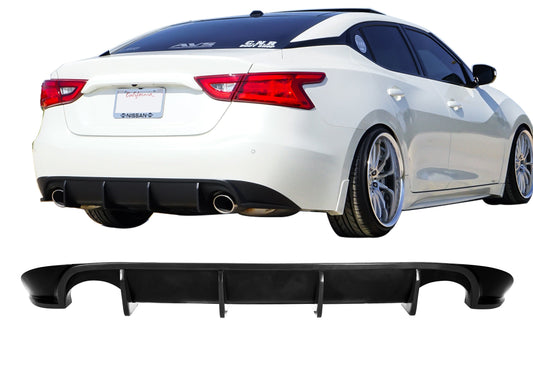 Stillen Nissan Maxima Rear Diffuser Matted Black For 16-18 Nissan Maxima