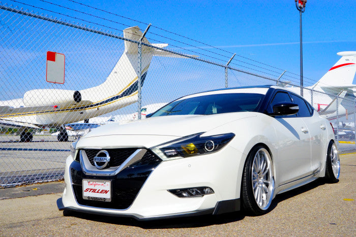 Stillen Nissan Maxima Front Lip Splitter Matte Black For 16-18 Nissan Maxima