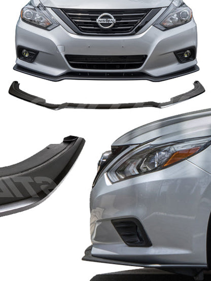 Stillen Nissan Altima Front Splitter Matte Black For 16-18 Nissan Altima
