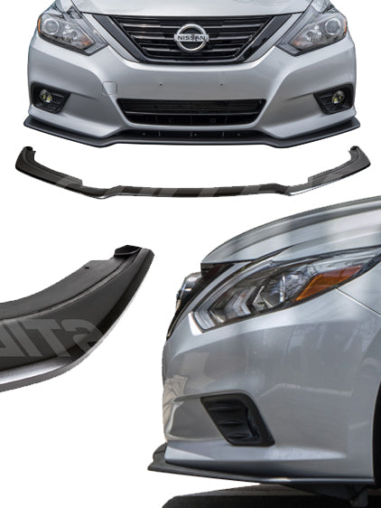 Stillen Nissan Altima Front Splitter Matte Black For 16-18 Nissan Altima