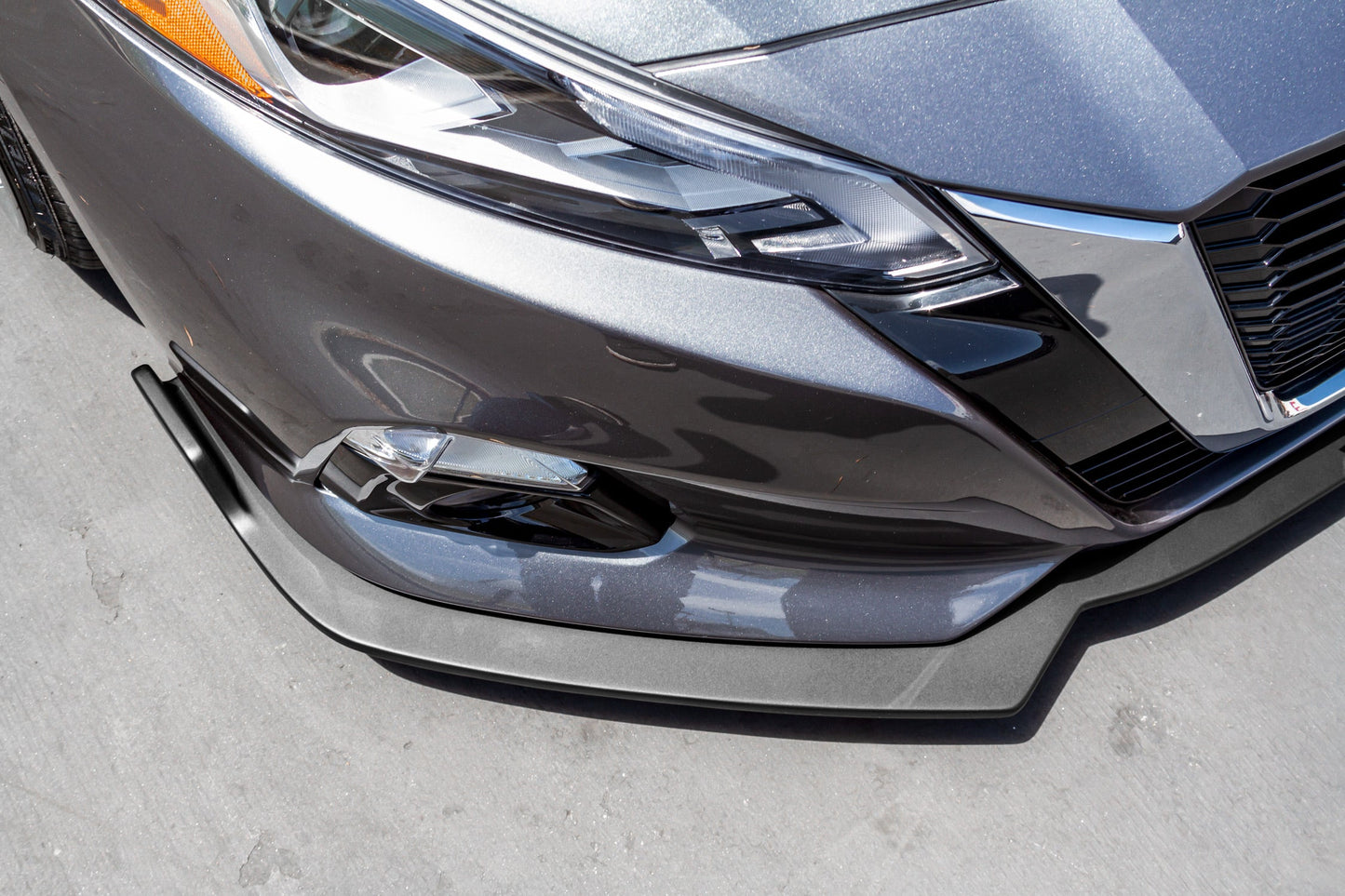 Stillen Nissan Altima Front Splitter Matte Black For 19-22 Nissan Altima