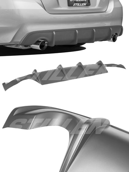 Stillen Nissan Altima Rear Diffuser Unpainted For 16-18 Nissan Altima