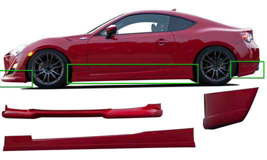 Stillen Scion FR-S 5-Piece Lower Body Kit Unpainted For 13-15 Scion FR-S