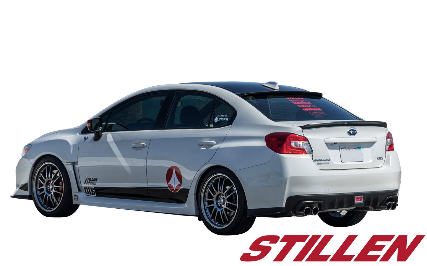 Stillen Subaru WRX, WRX STI Sedan Roof Wing Spoiler For 15-18 Subaru WRX, WRX STI Sedan