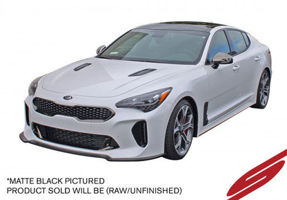 Stillen Kia Stinger Front Splitter AWD/RWD 3.3TT Unpainted For 18-22 Kia Stinger