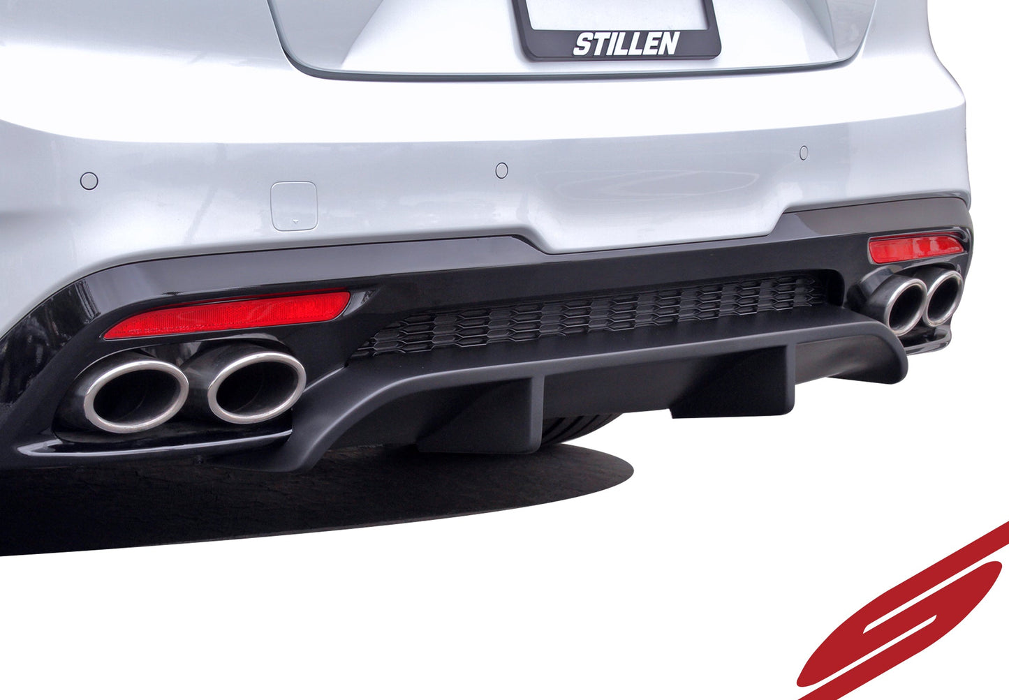 Stillen Kia Stinger GT Rear Diffuser Matte Black For 18-21 Kia Stinger GT AWD/RWD 3.3TT