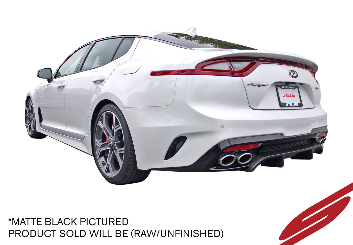 Stillen Kia Stinger GT 3.3TT Rear Diffuser Unpainted For 18-21 Kia Stinger GT AWD/RWD