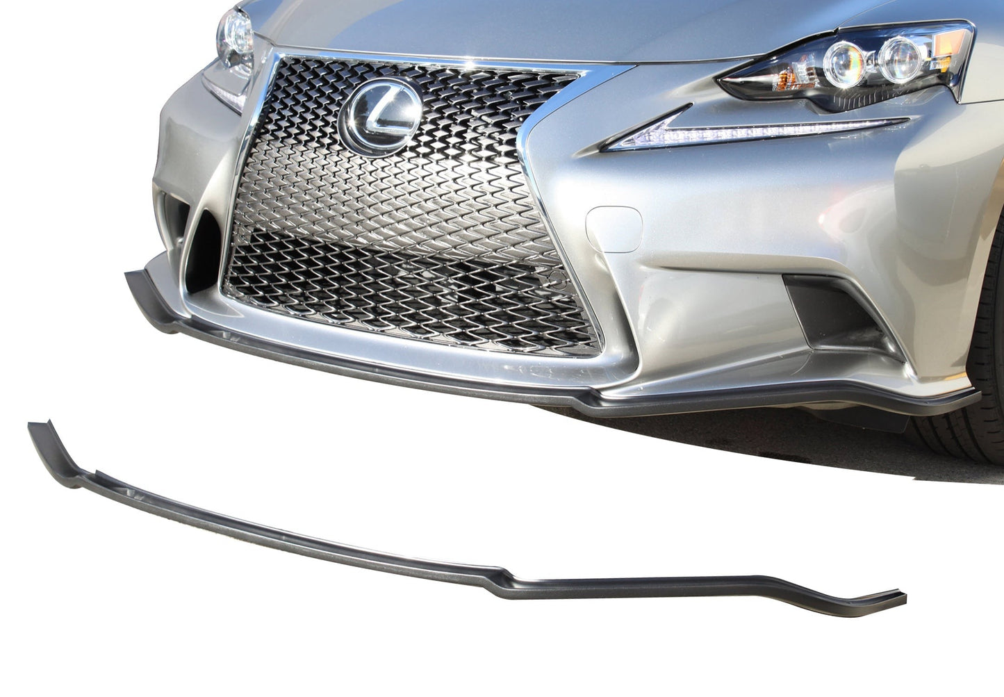 Stillen Lexus IS250, IS350 F Sport Front Splitter Matte Black for 14-15 Lexus IS250, IS350 F Sport
