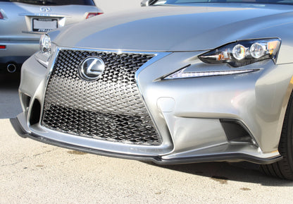 Stillen Lexus IS250, IS350 F Sport Front Splitter Matte Black for 14-15 Lexus IS250, IS350 F Sport