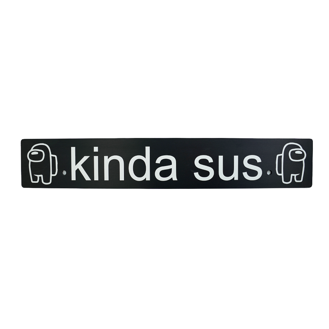 Billetworkz "Kinda Sus" License Plate Delete - Graveyard Performance