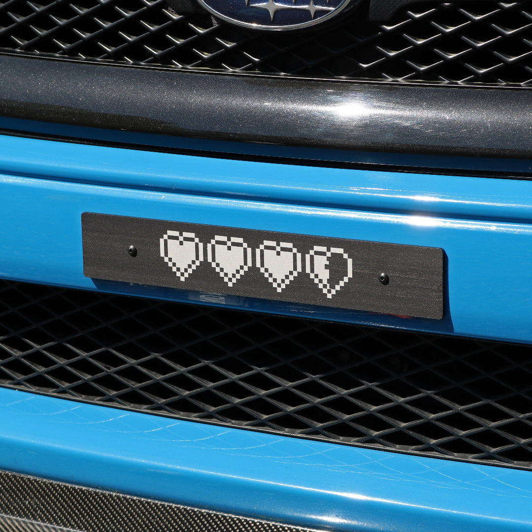 Billetworkz "Life Hearts" License Plate Delete - Graveyard Performance