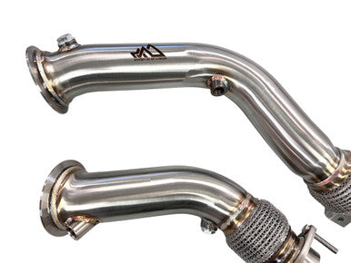MAD BMW S55 Downpipes M2C M3 M4 W/ Flex Section - Graveyard Performance