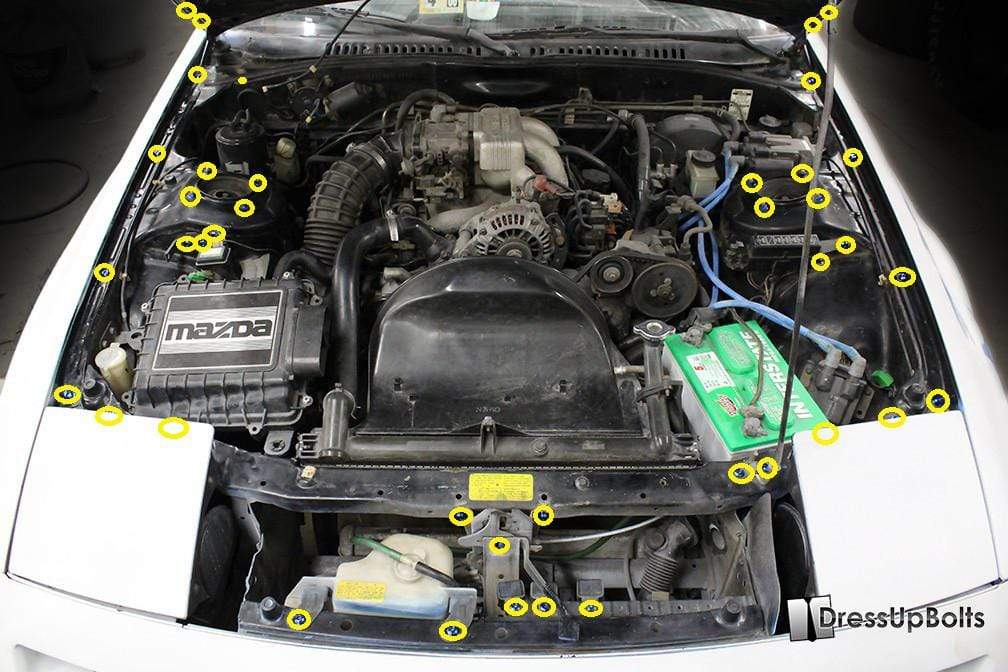 Mazda RX-7 FC/FC3S (1986-1991) Titanium Engine Bay Kit - Graveyard Performance