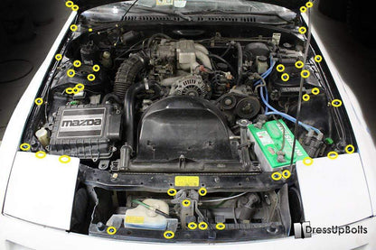 Mazda RX-7 FC/FC3S (1986-1991) Titanium Engine Bay Kit - Graveyard Performance