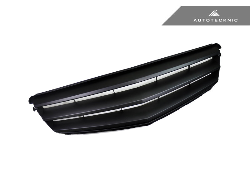 AutoTecknic Stealth Black Front Grille - Mercedes Benz W204 C-Class Sedan (2008-2013) - Graveyard Performance