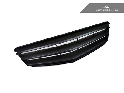 AutoTecknic Stealth Black Front Grille - Mercedes Benz W204 C-Class Sedan (2008-2013) - Graveyard Performance